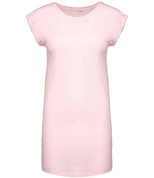Kariban Ladies T-Shirt Dress - Pale Pink (KB388)