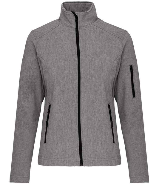 Kariban Ladies Soft Shell Jacket - Marl Grey (KB400)