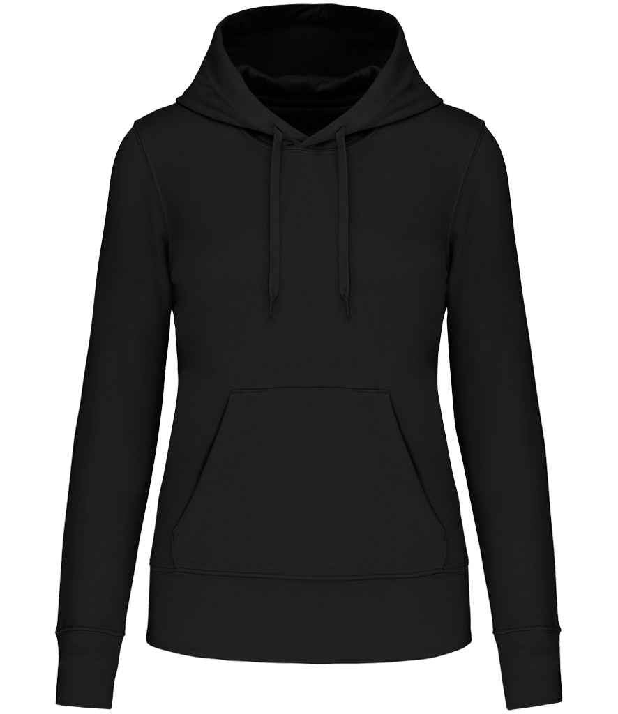 Kariban Ladies Eco Friendly Hooded Sweatshirt - Black (KB4028)