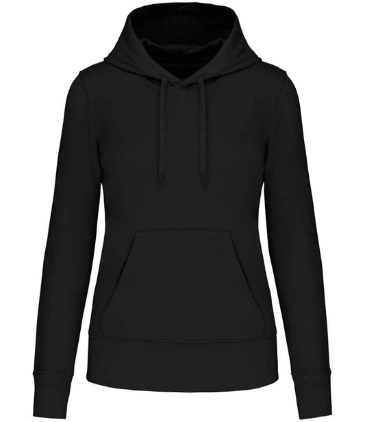 Kariban Ladies Eco Friendly Hooded Sweatshirt - Black (KB4028)