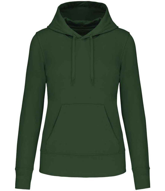 Kariban Ladies Eco Friendly Hooded Sweatshirt - Forest Green (KB4028)