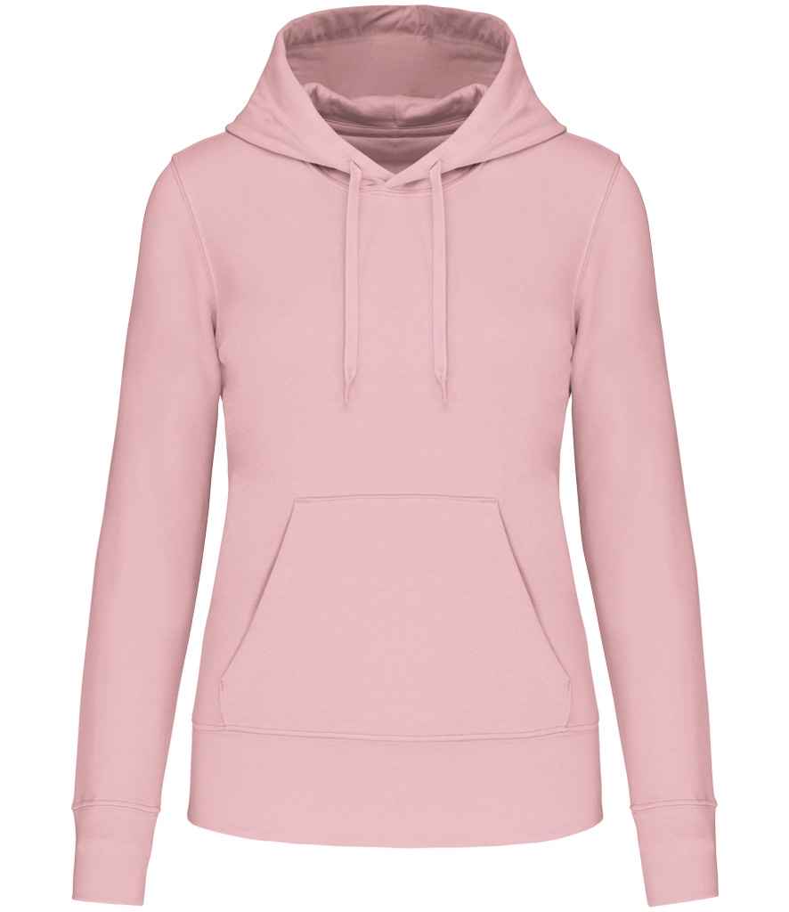 Kariban Ladies Eco Friendly Hooded Sweatshirt - Pale Pink (KB4028)