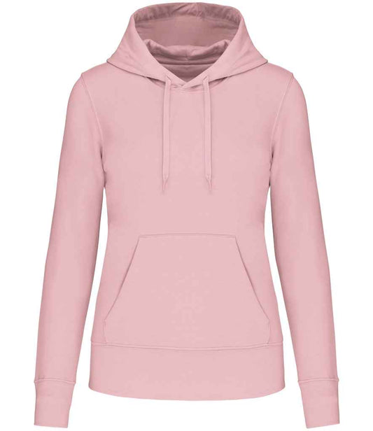 Kariban Ladies Eco Friendly Hooded Sweatshirt - Pale Pink (KB4028)