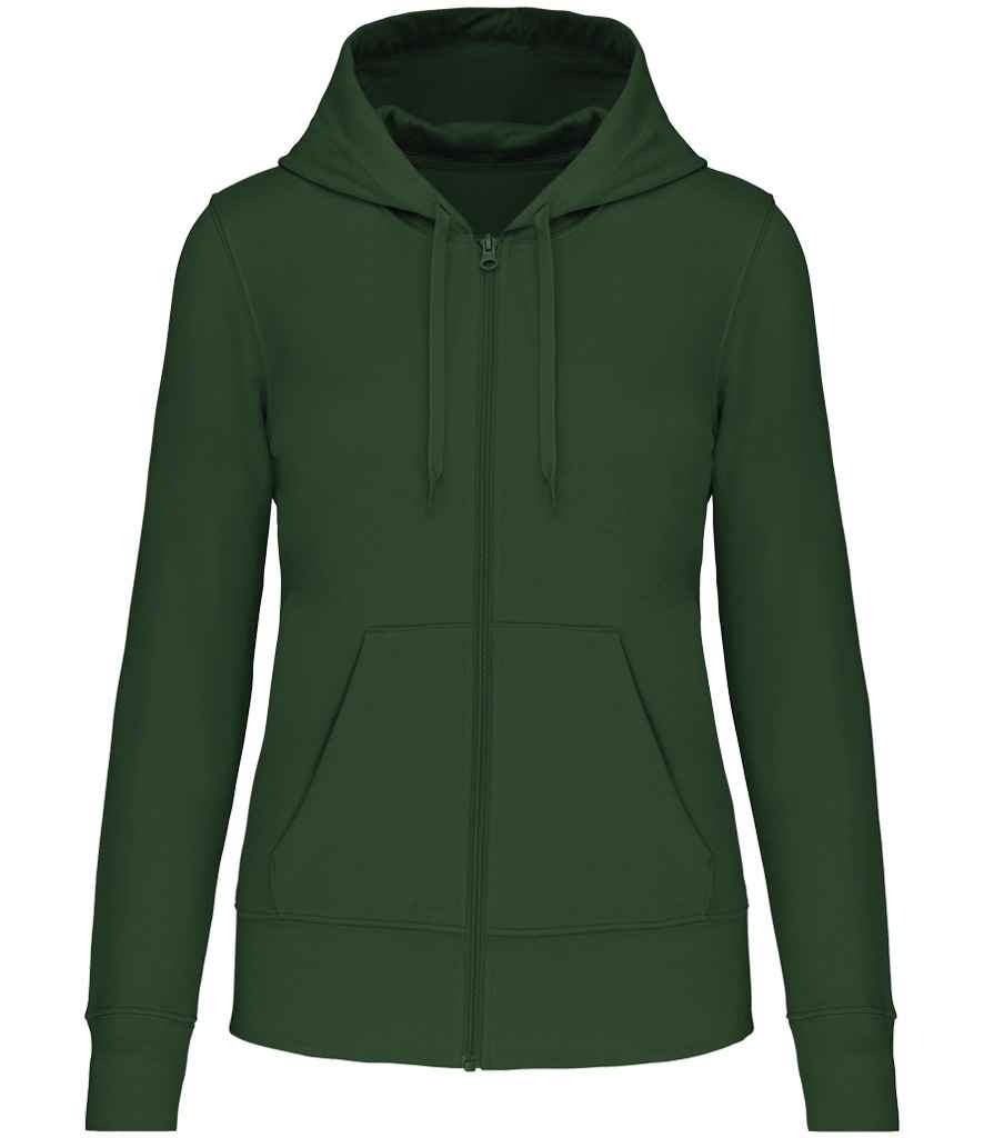 Kariban Ladies Eco Friendly Full Zip Hoodie - Forest Green (KB4031)