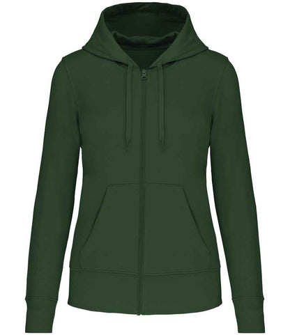 Kariban Ladies Eco Friendly Full Zip Hoodie - Forest Green (KB4031)