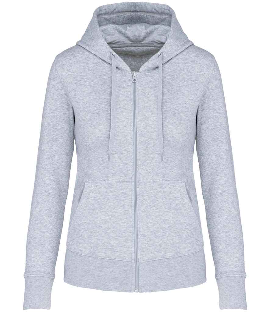Kariban Ladies Eco Friendly Full Zip Hoodie - Oxford Grey (KB4031)