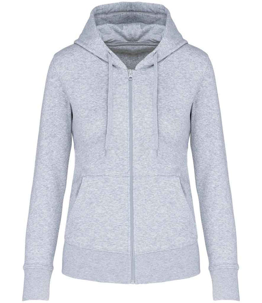 Kariban Ladies Eco Friendly Full Zip Hoodie - Oxford Grey (KB4031)