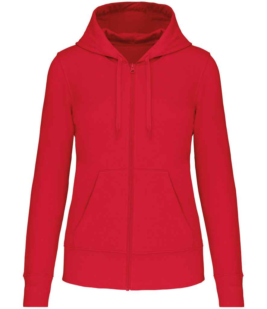 Kariban Ladies Eco Friendly Full Zip Hoodie - Red (KB4031)