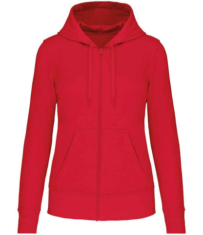 Kariban Ladies Eco Friendly Full Zip Hoodie - Red (KB4031)