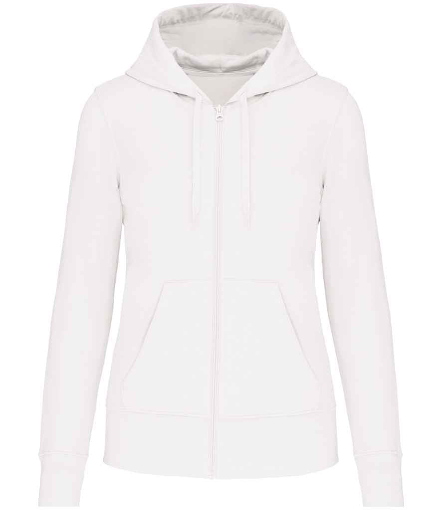 Kariban Ladies Eco Friendly Full Zip Hoodie - White (KB4031)
