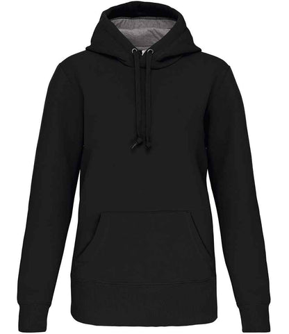 Kariban Heavy Contrast Hoodie - Black (KB443)