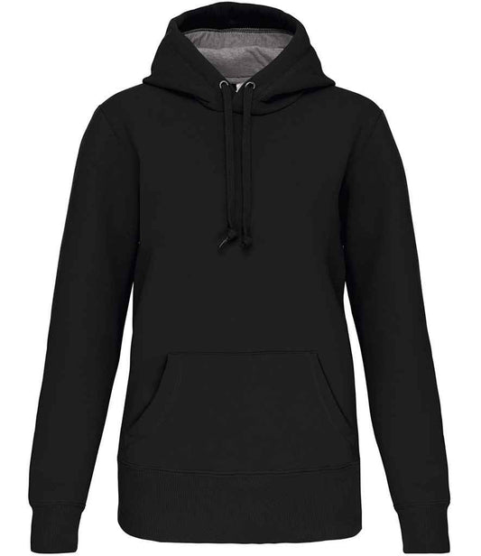Kariban Heavy Contrast Hoodie - Black (KB443)