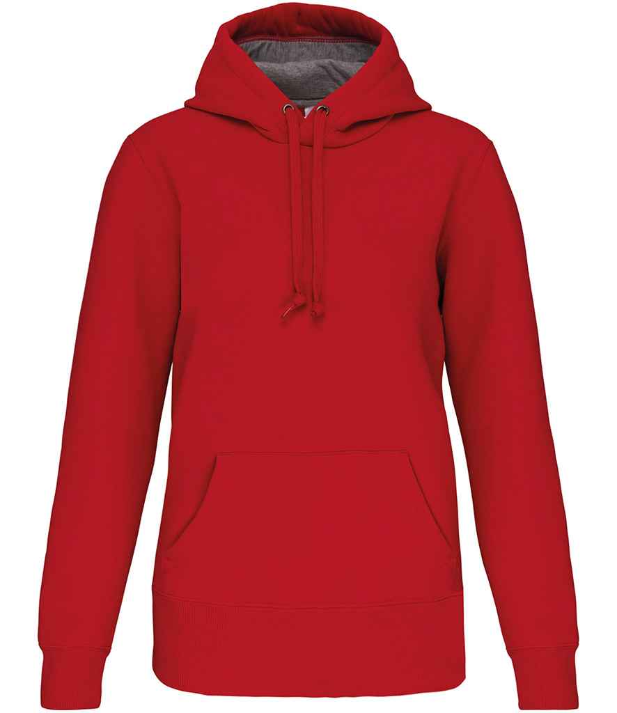 Kariban Heavy Contrast Hoodie - Red (KB443)