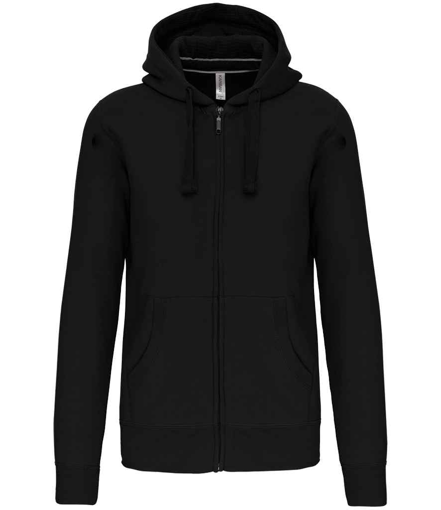 Kariban Full Zip Hooded Sweatshirt - Black (KB454)