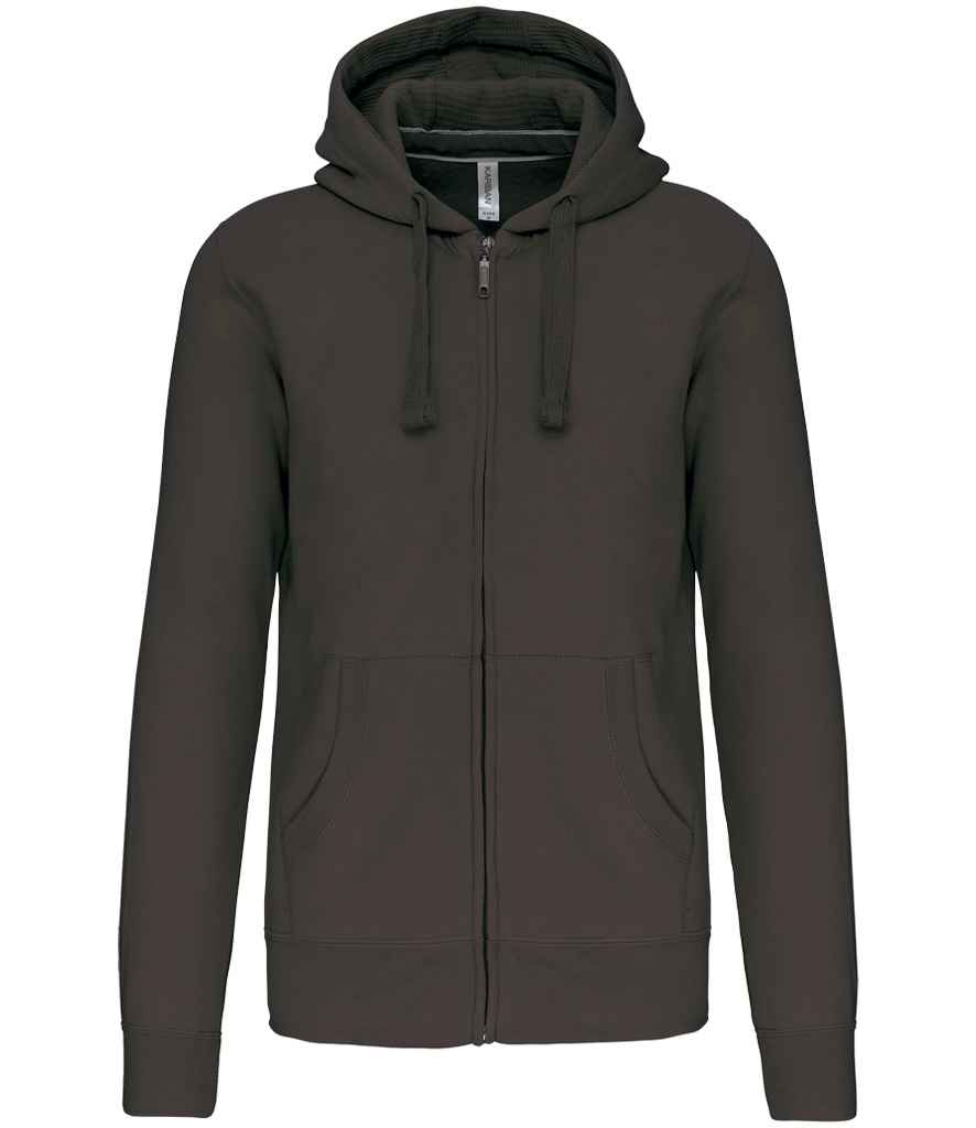 Kariban Full Zip Hooded Sweatshirt - Dark Grey (KB454)