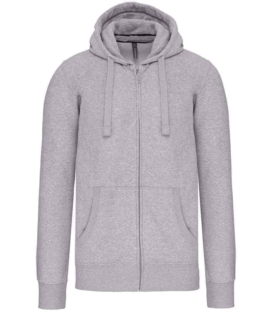 Kariban Full Zip Hooded Sweatshirt - Oxford Grey (KB454)