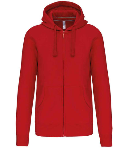 Kariban Full Zip Hooded Sweatshirt - Red (KB454)