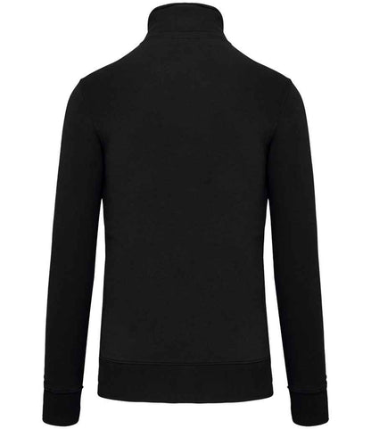 Kariban Zip Neck Sweatshirt - Black (KB487)