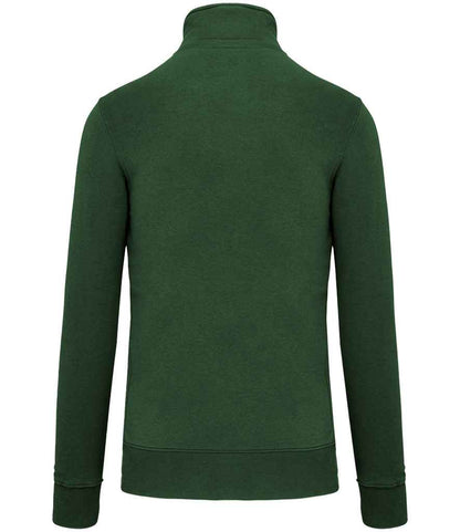 Kariban Zip Neck Sweatshirt - Forest Green (KB487)