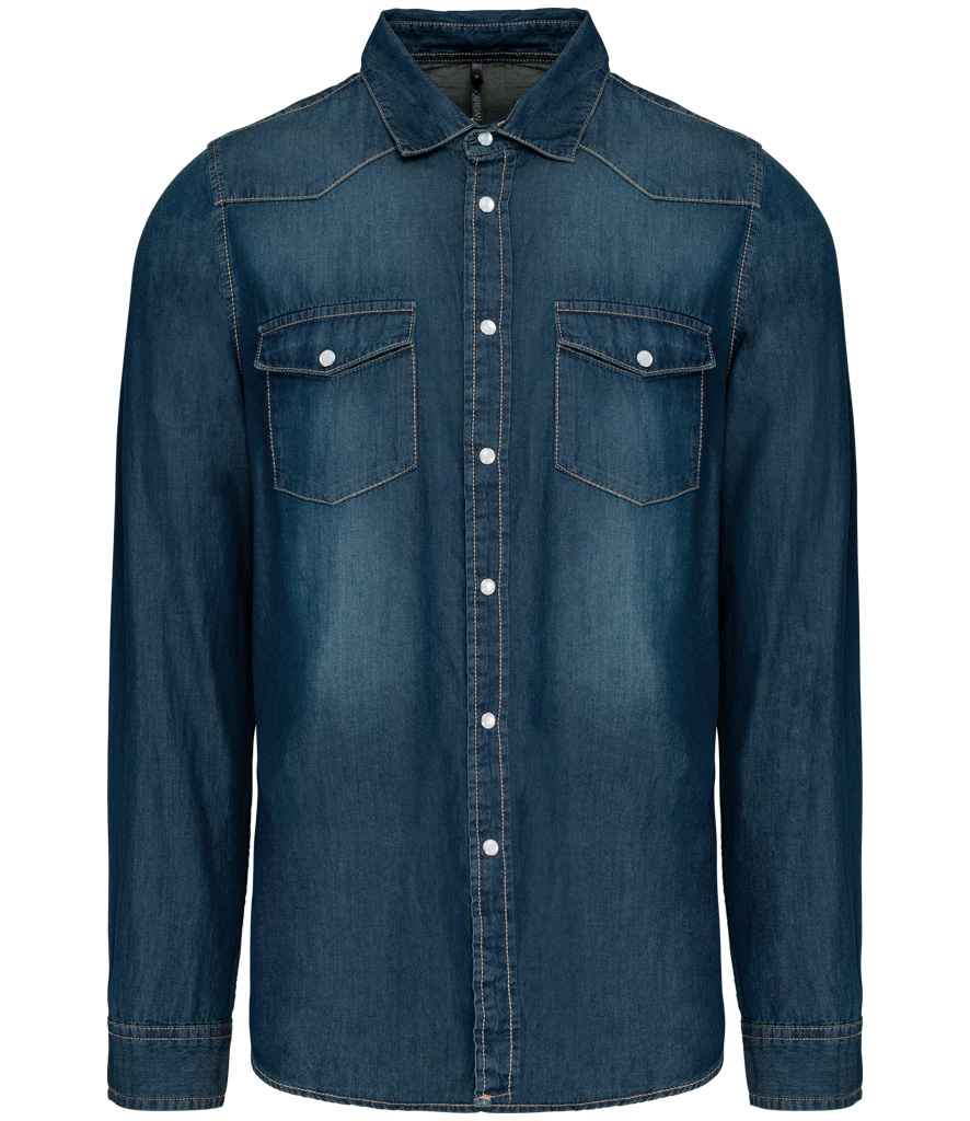 Kariban Long Sleeve Denim Shirt - Blue Jean (KB519)