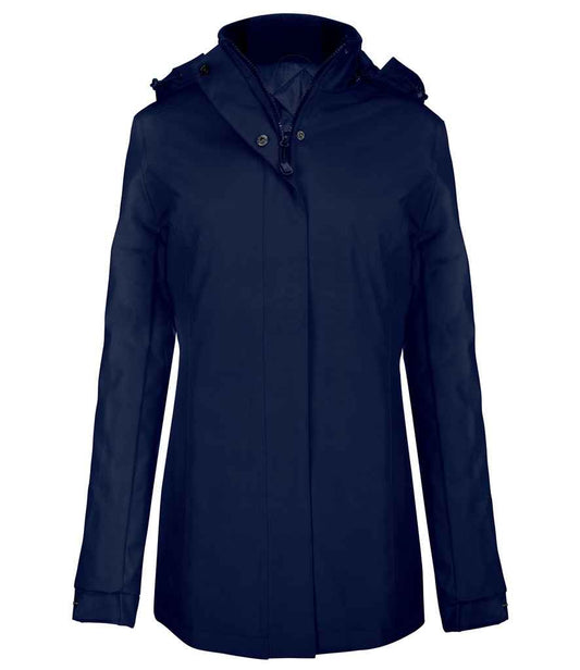 Kariban Ladies Parka Jacket - Navy (KB6108)
