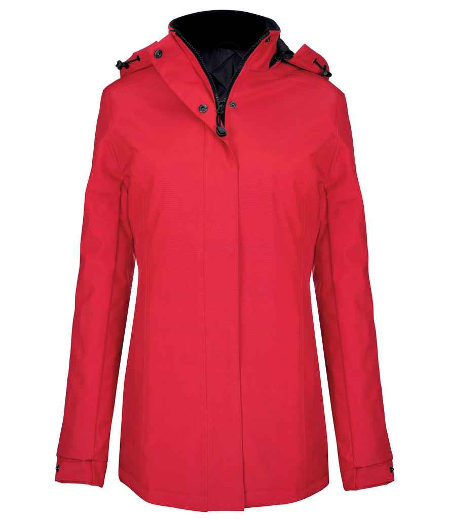 Kariban Ladies Parka Jacket - Red (KB6108)