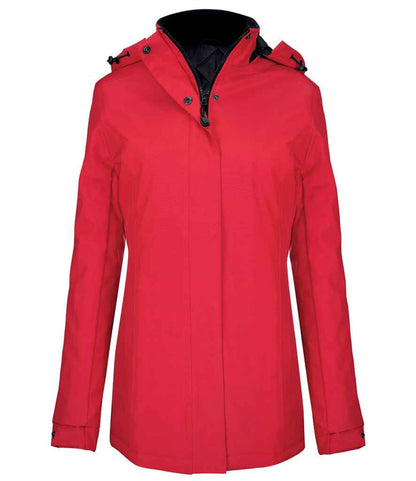 Kariban Ladies Parka Jacket - Red (KB6108)