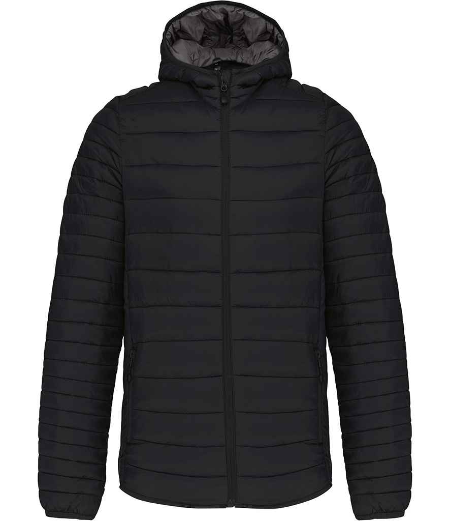 Kariban Lightweight Hooded Padded Jacket - Black (KB6110)