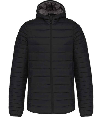 Kariban Lightweight Hooded Padded Jacket - Black (KB6110)