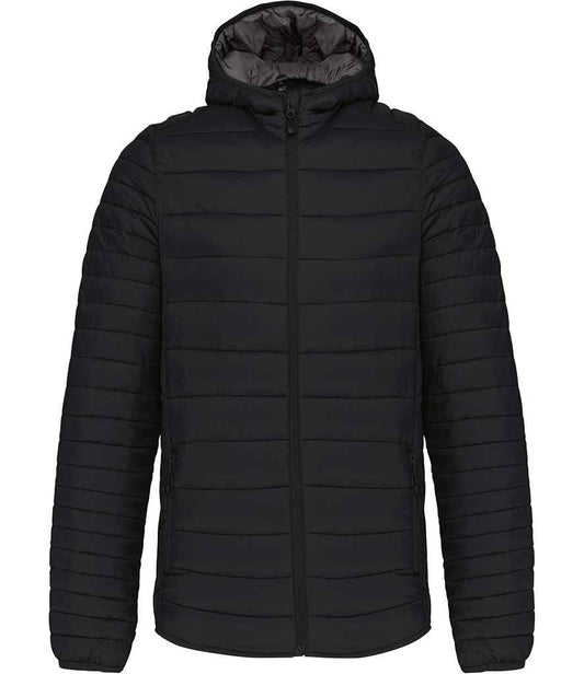 Kariban Lightweight Hooded Padded Jacket - Black (KB6110)