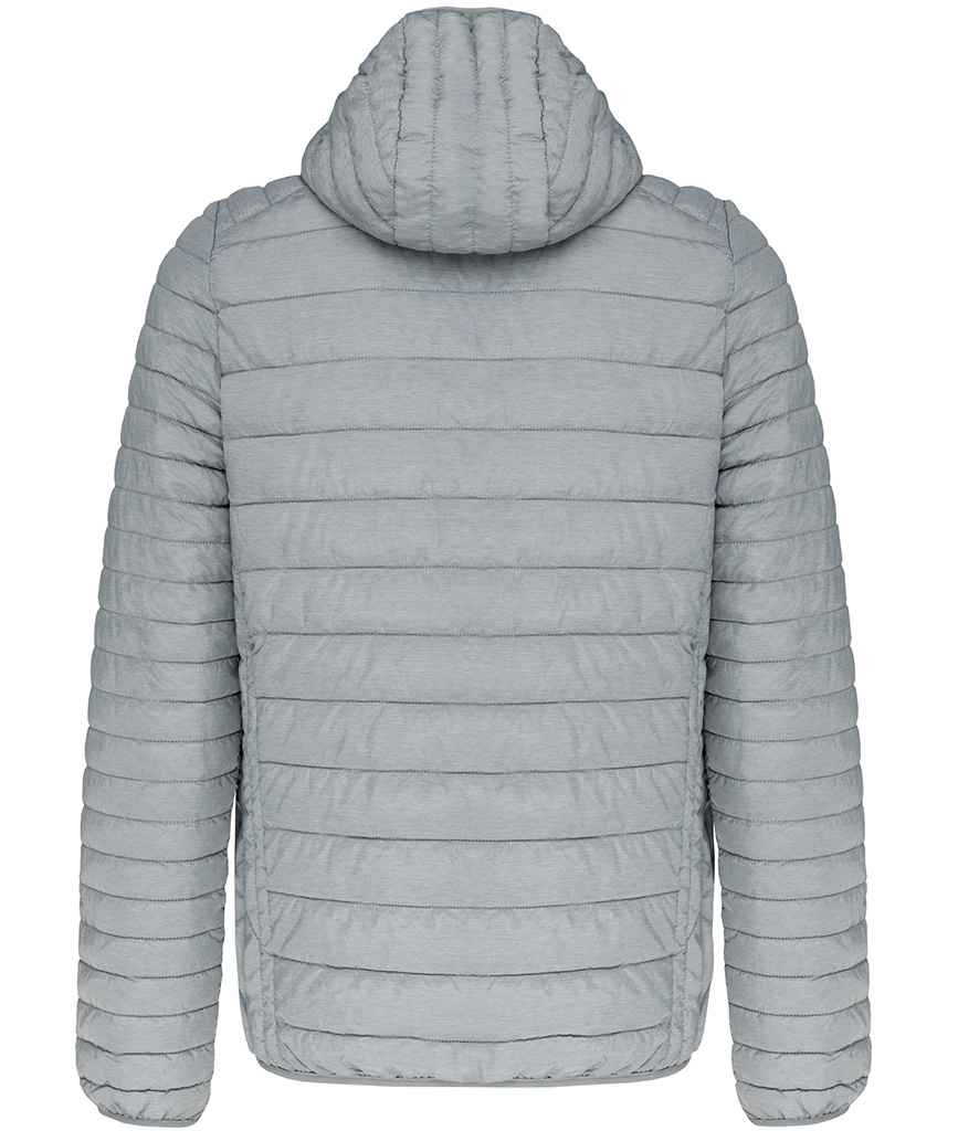 Kariban Lightweight Hooded Padded Jacket - Marl Silver (KB6110)
