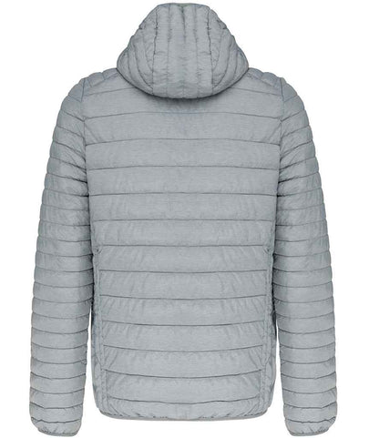 Kariban Lightweight Hooded Padded Jacket - Marl Silver (KB6110)
