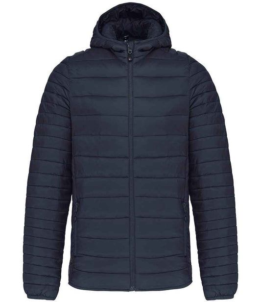 Kariban Lightweight Hooded Padded Jacket - Navy (KB6110)