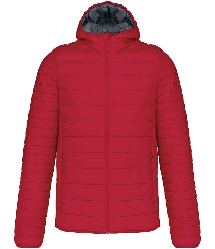 Kariban Lightweight Hooded Padded Jacket - Red (KB6110)