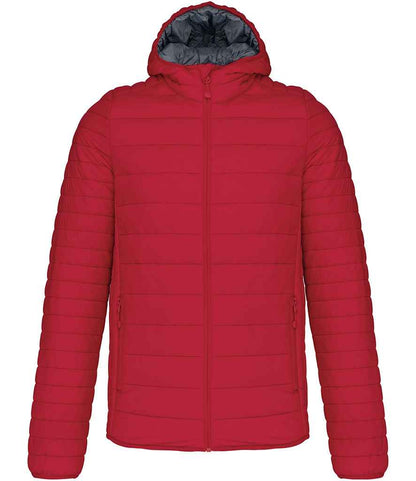 Kariban Lightweight Hooded Padded Jacket - Red (KB6110)