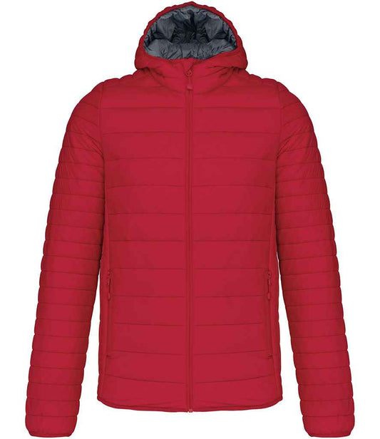 Kariban Lightweight Hooded Padded Jacket - Red (KB6110)