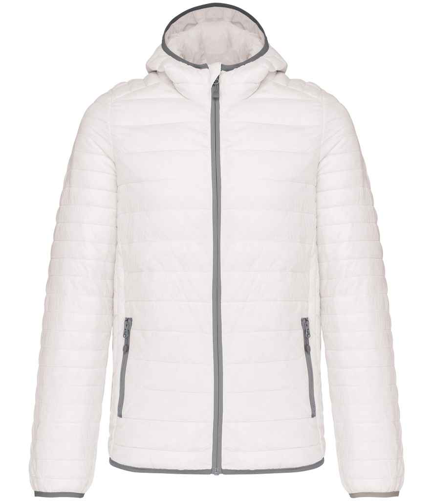 Kariban Lightweight Hooded Padded Jacket - White (KB6110)