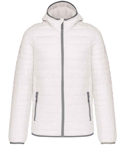 Kariban Lightweight Hooded Padded Jacket - White (KB6110)