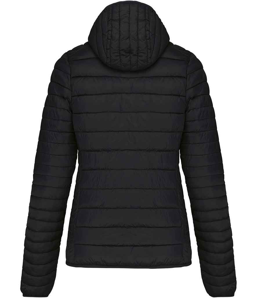 Kariban Ladies Lightweight Hooded Padded Jacket - Black (KB6111)