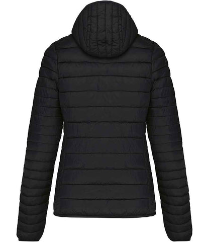 Kariban Ladies Lightweight Hooded Padded Jacket - Black (KB6111)