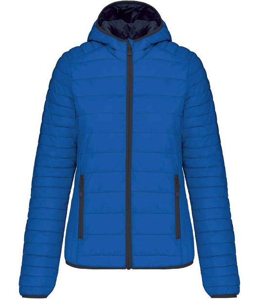 Kariban Ladies Lightweight Hooded Padded Jacket - Light Royal Blue (KB6111)