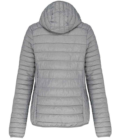Kariban Ladies Lightweight Hooded Padded Jacket - Marl Silver (KB6111)