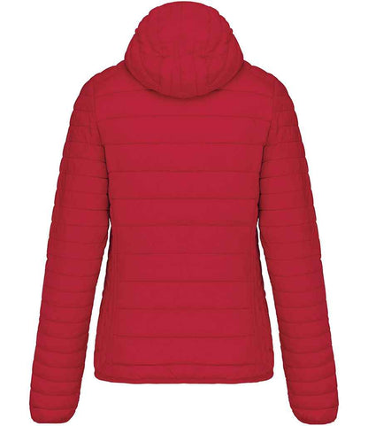 Kariban Ladies Lightweight Hooded Padded Jacket - Red (KB6111)
