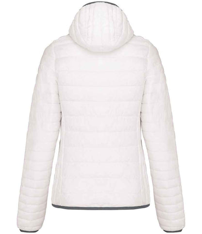 Kariban Ladies Lightweight Hooded Padded Jacket - White (KB6111)