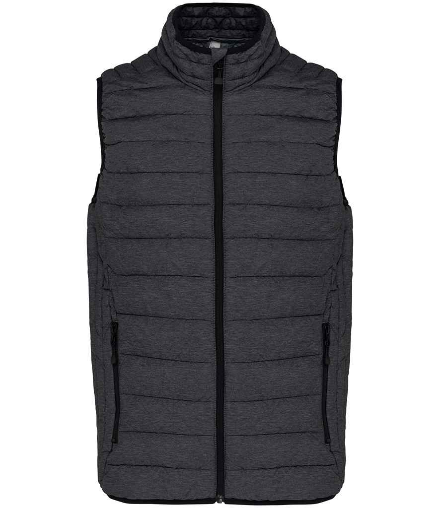 Kariban Lightweight Padded Bodywarmer - Marl Dark Grey (KB6113)