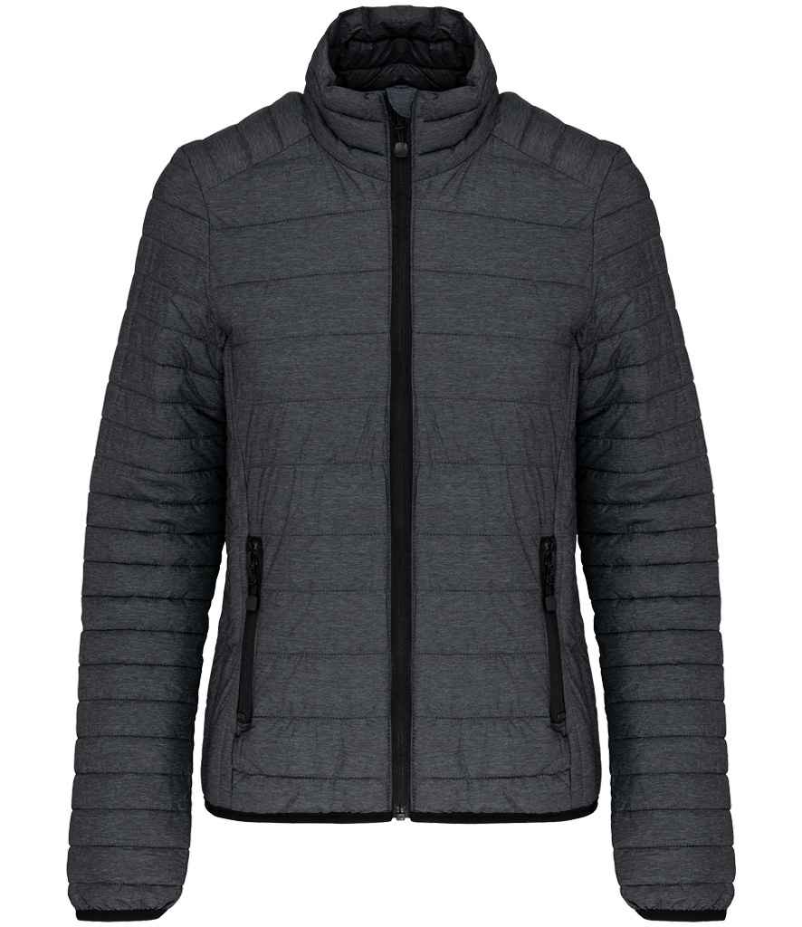 Kariban Ladies Lightweight Padded Jacket - Marl Dark Grey (KB6121)
