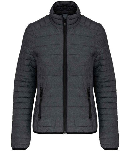 Kariban Ladies Lightweight Padded Jacket - Marl Dark Grey (KB6121)