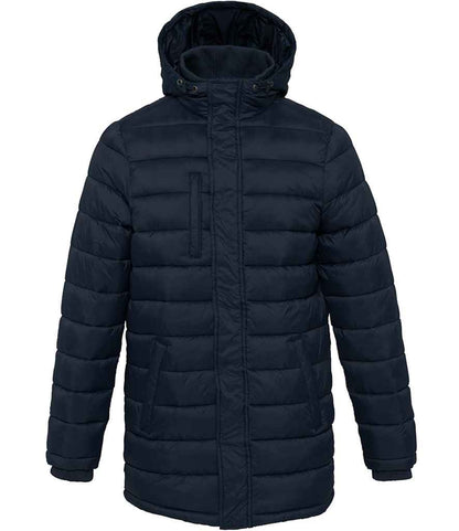 Kariban Lightweight Long Padded Parka Jacket - Navy (KB6128)
