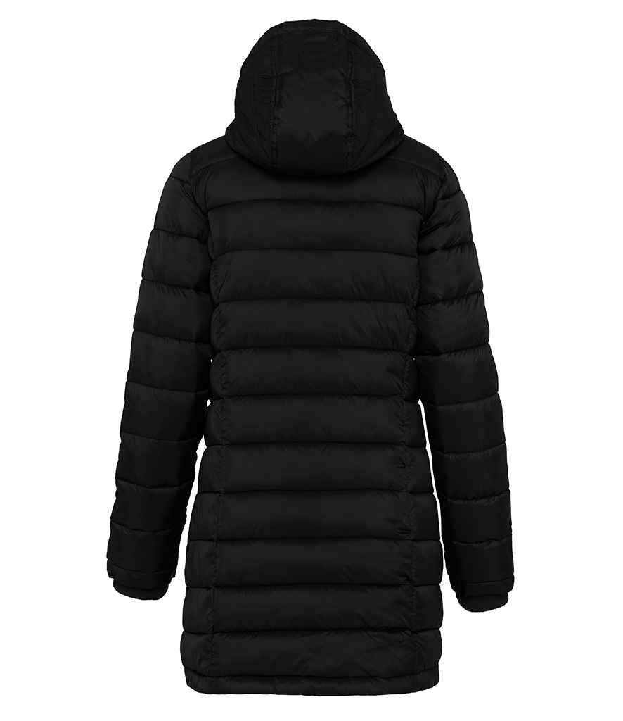 Kariban Ladies Lightweight Long Padded Parka Jacket - Black (KB6129)