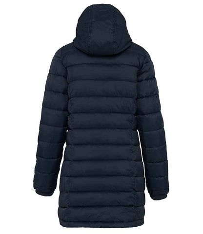 Kariban Ladies Lightweight Long Padded Parka Jacket - Navy (KB6129)